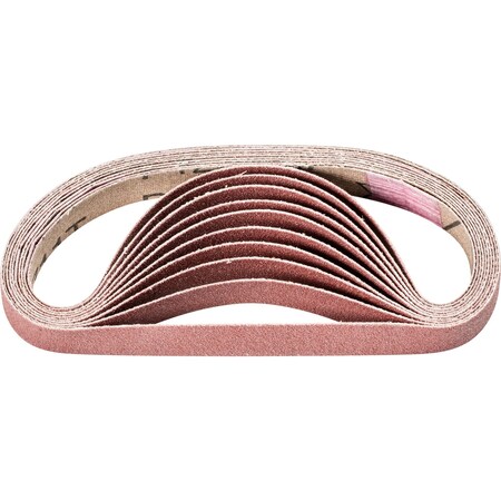 Pferd Coated Belt, Al/Oxd, 1/2"x12", 120 Grit, 1/2" W, 12" L, Coated, Aluminum Oxide, 120 Grit 49030